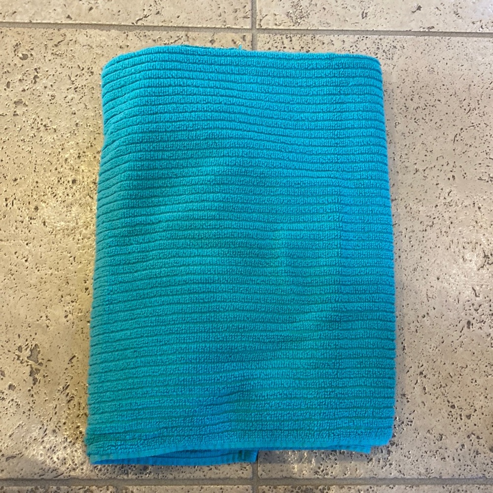 Dri Soft aqua colored towel